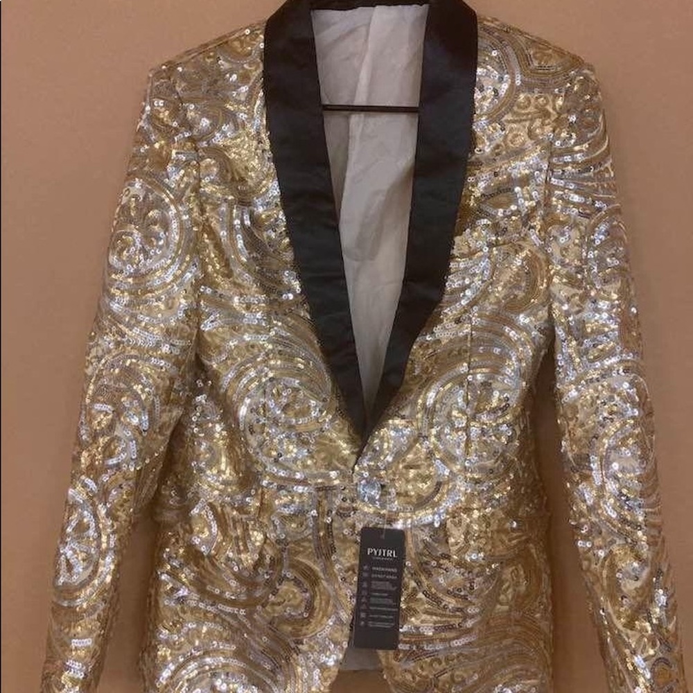 Gold And Sliver And Black Trim